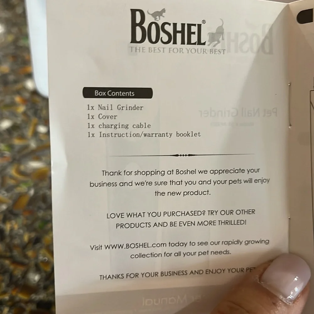 Boshel Pet Nail Grinder